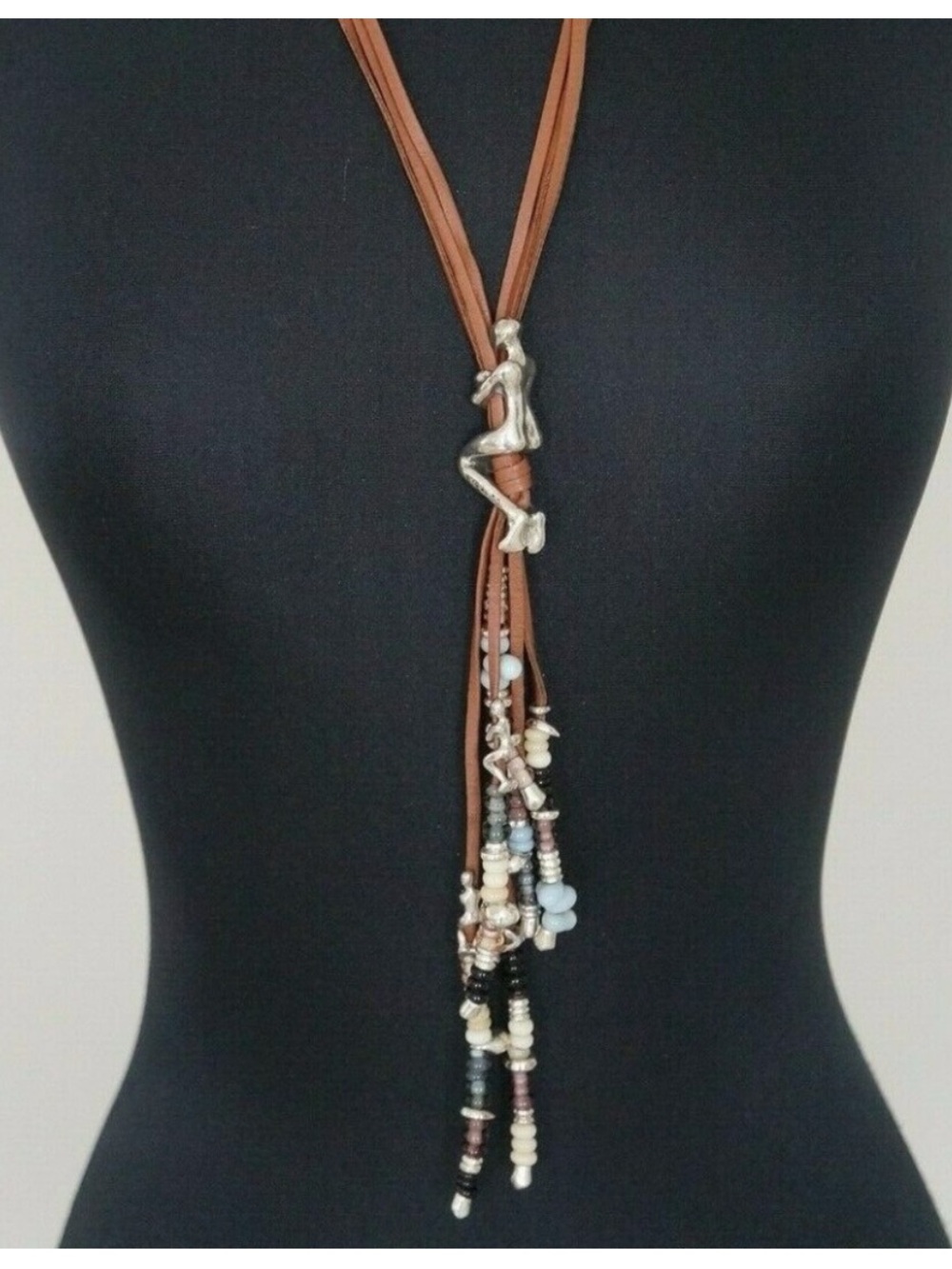 Uno De 50 MOWGLI Long Tassel Necklace Retired Piece Boho